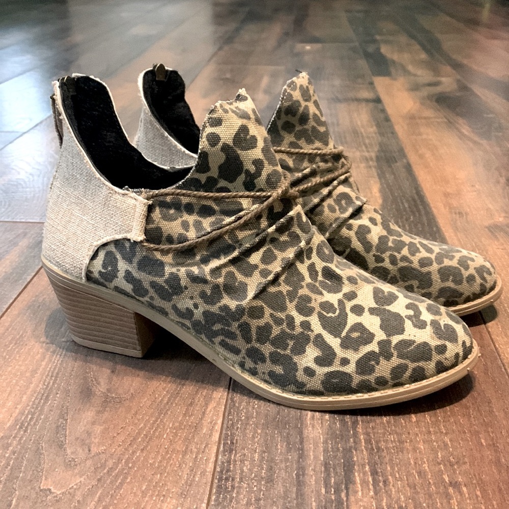 Leopard Print Ankle Booties